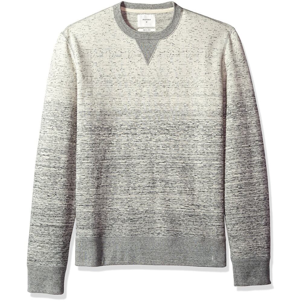 Billy Reid Geo Links crewneck sweater sweatshirt gray size medium men's
